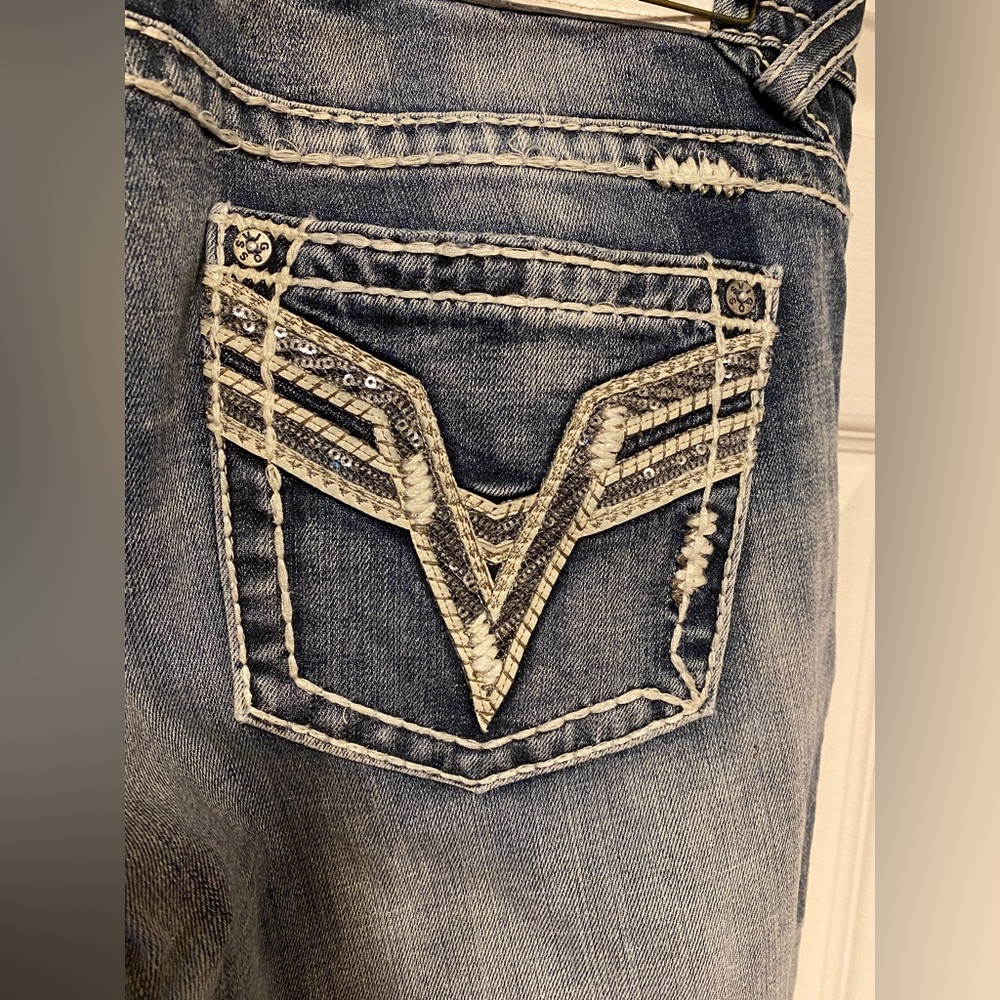Skinny Vigoss jeans with silver sequins